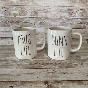 Rae Dunn Mug Life & Dunn Life Mug Set LL 2…